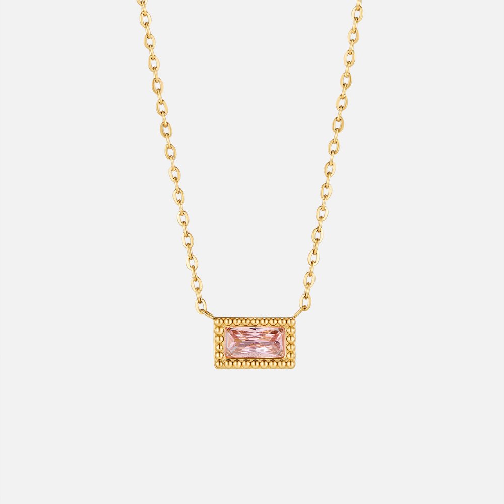 Baguette – Collar con Piedra Natal