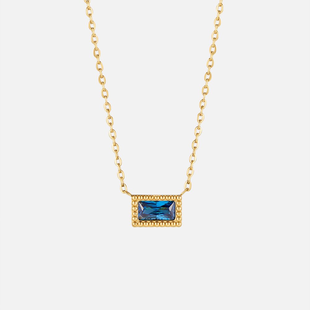 Baguette – Collar con Piedra Natal