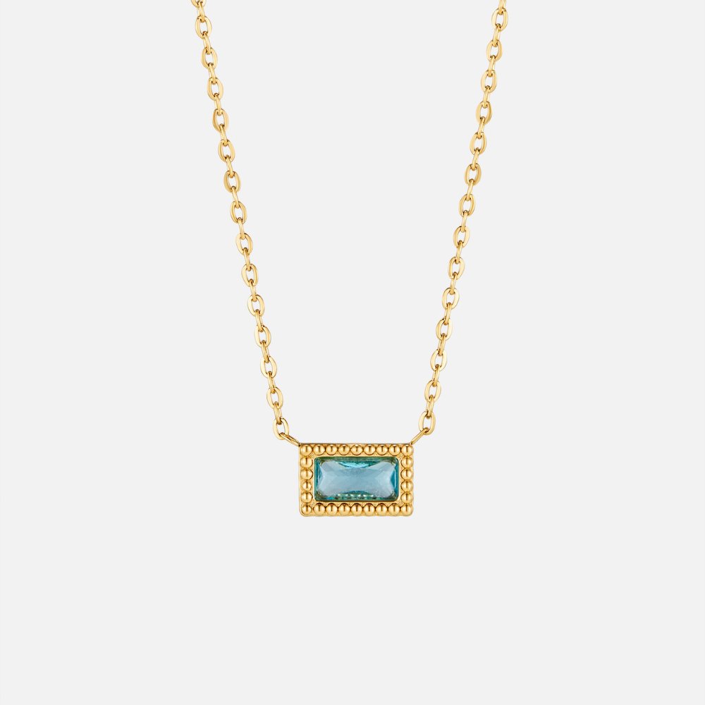 Baguette – Collar con Piedra Natal