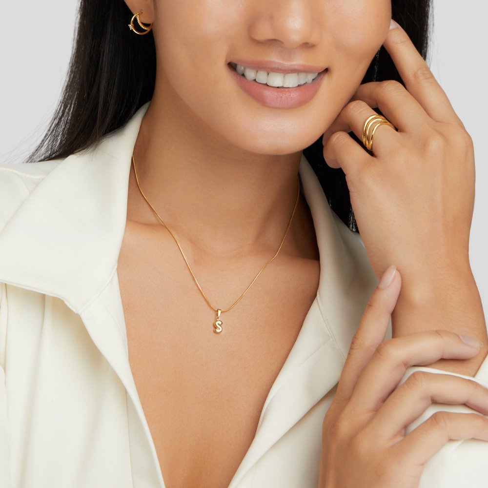 Burbuja – Collar con Inicial
