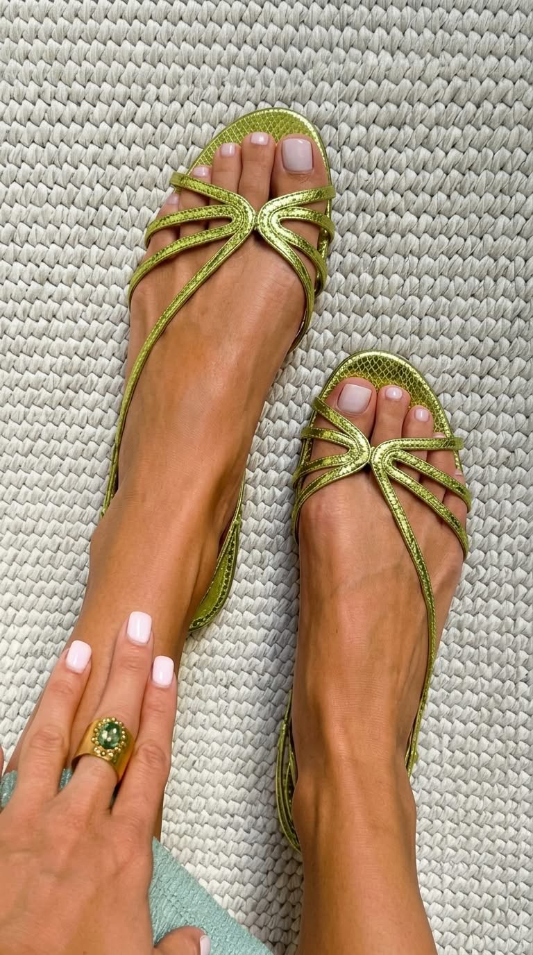 Ginevra – Sandalias Doradas Elegancia Estival