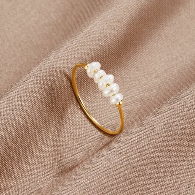 Clásico – Anillo con Perla de Agua Dulce