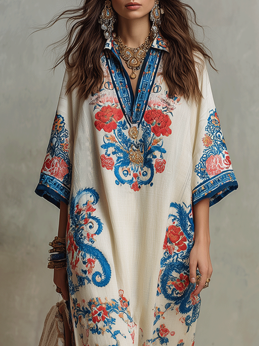 Adele – Vestido Midi Bohemio