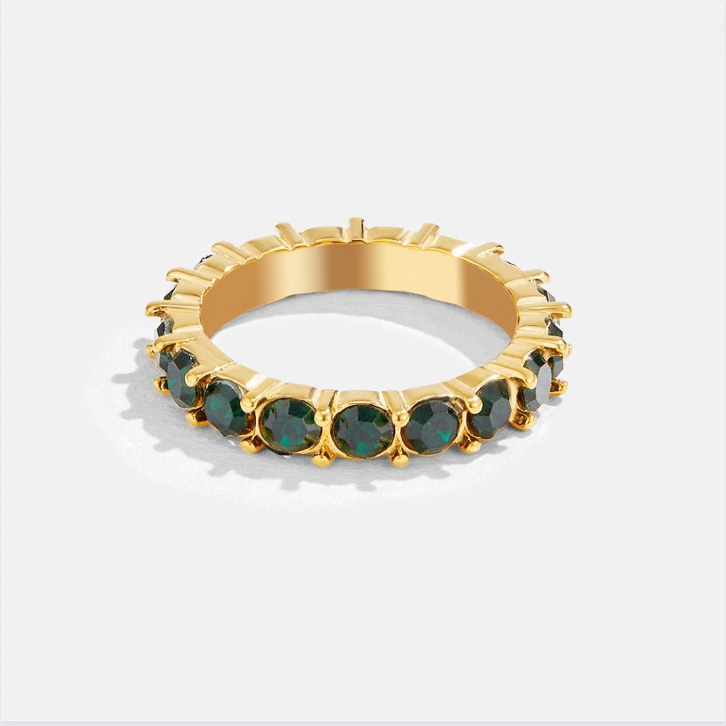 Esmeralda – Anillo de Cristal Oro 18 k
