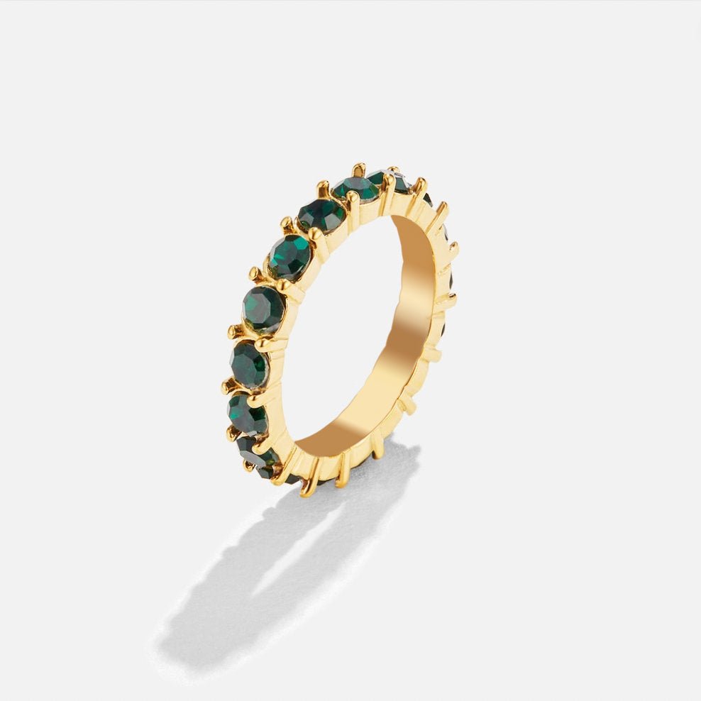 Esmeralda – Anillo de Cristal Oro 18 k