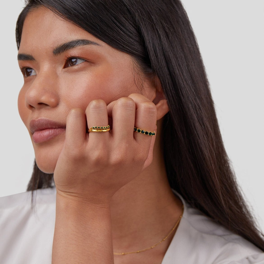 Esmeralda – Anillo de Cristal Oro 18 k