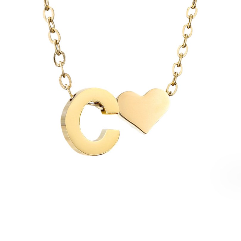 Forever Love – Collar con Inicial Dorado