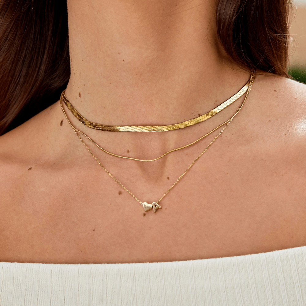 Forever Love – Collar con Inicial Dorado