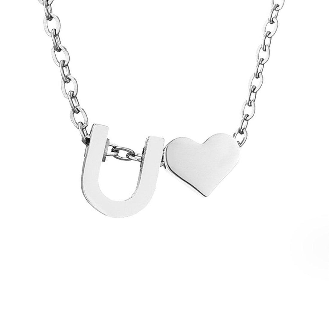 Forever Love – Collar con Inicial Plateado