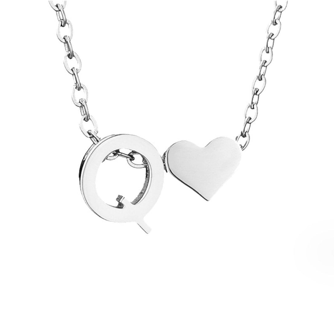 Forever Love – Collar con Inicial Plateado