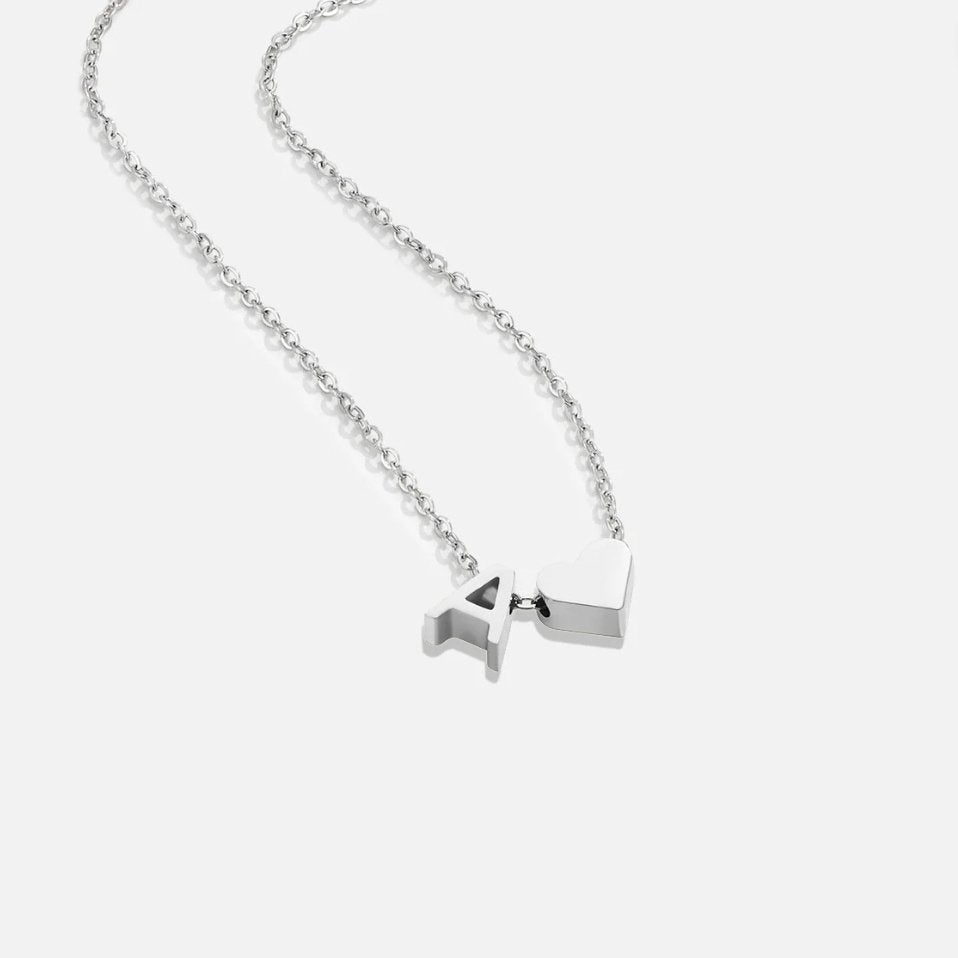Forever Love – Collar con Inicial Plateado
