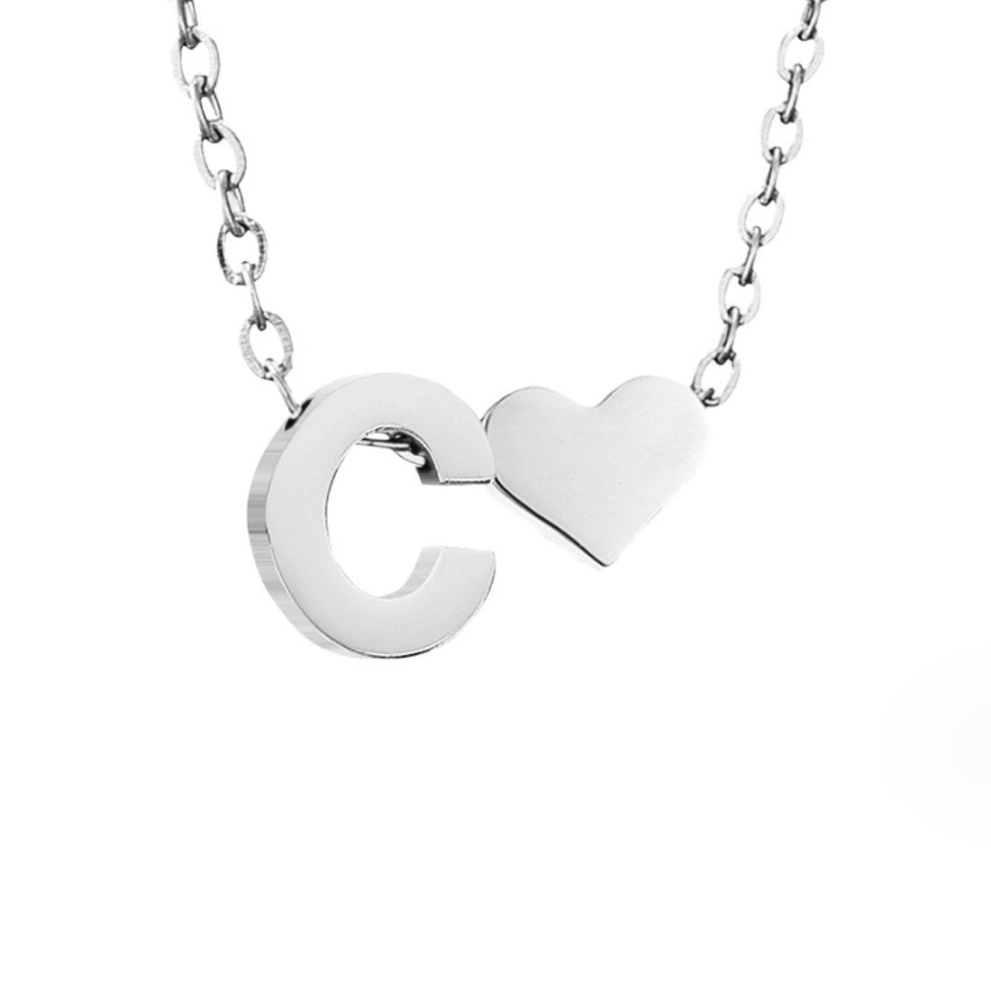 Forever Love – Collar con Inicial Plateado
