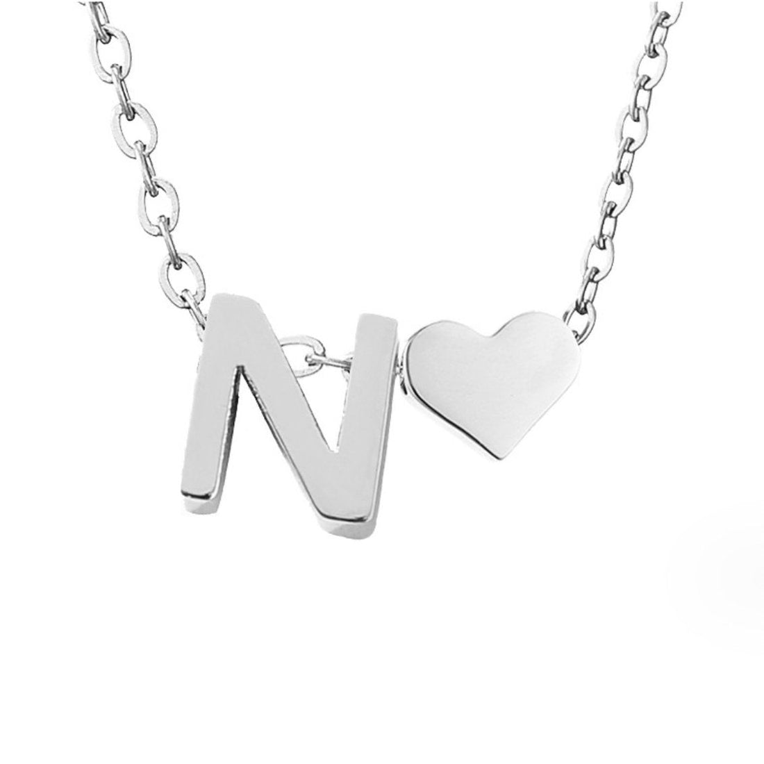 Forever Love – Collar con Inicial Plateado