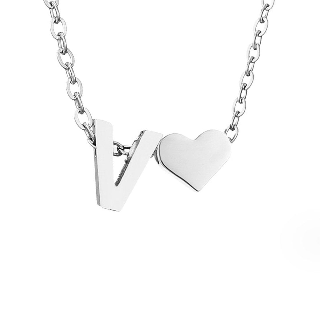 Forever Love – Collar con Inicial Plateado