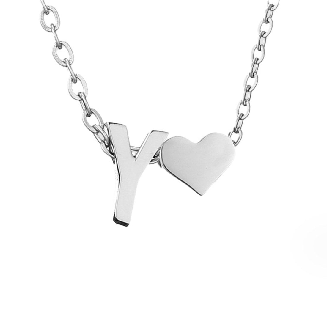 Forever Love – Collar con Inicial Plateado