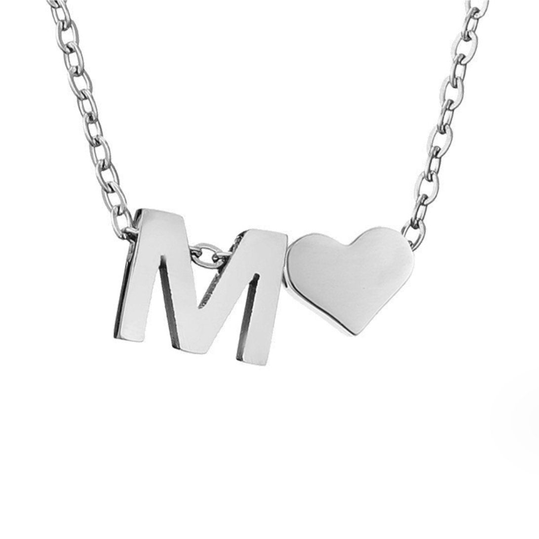 Forever Love – Collar con Inicial Plateado