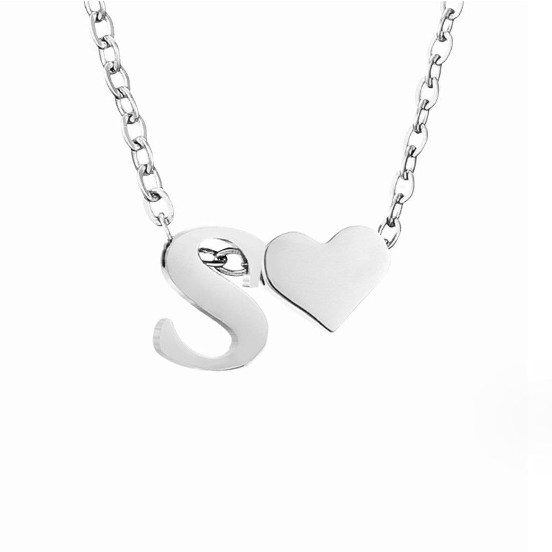 Forever Love – Collar con Inicial Plateado