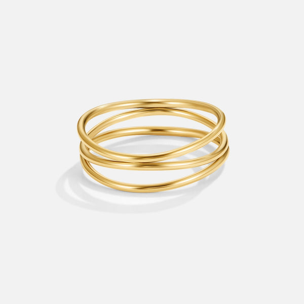Infinito – Anillo Lazo Dorado