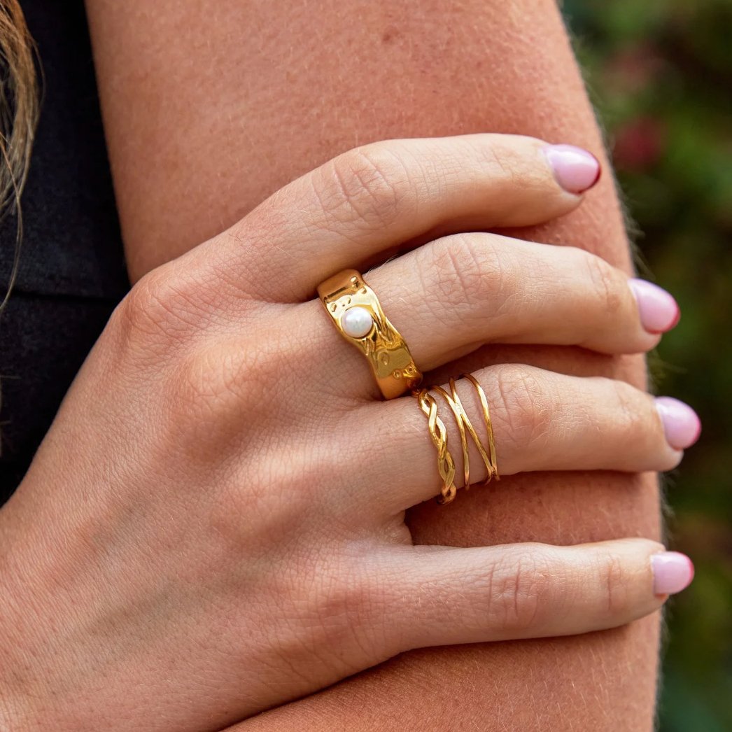 Infinito – Anillo Trenzado Oro 18 k