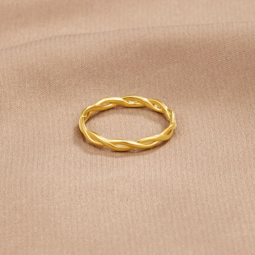 Infinito – Anillo Trenzado Oro 18 k