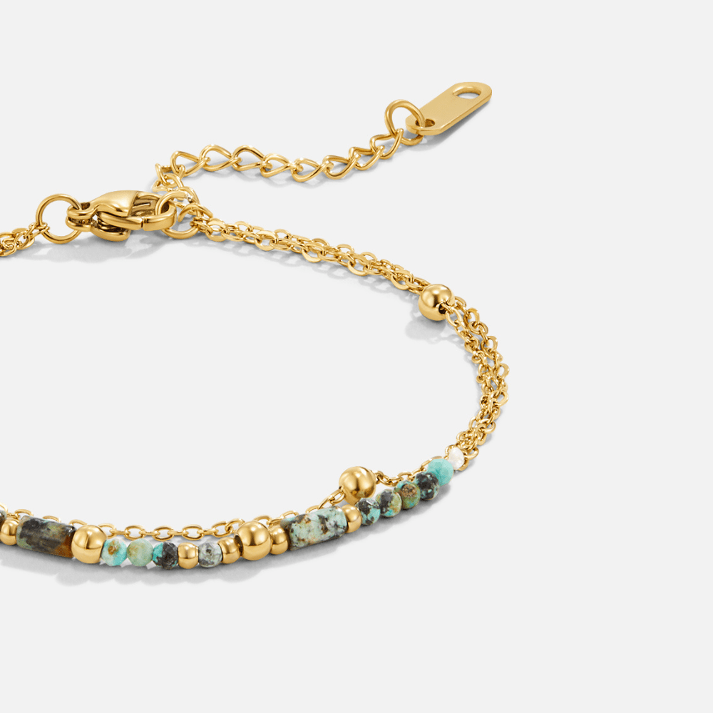 Capas – Pulsera de Cuentas de Piedra