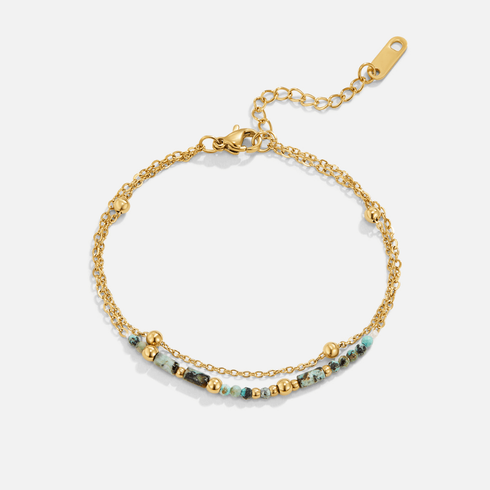 Capas – Pulsera de Cuentas de Piedra