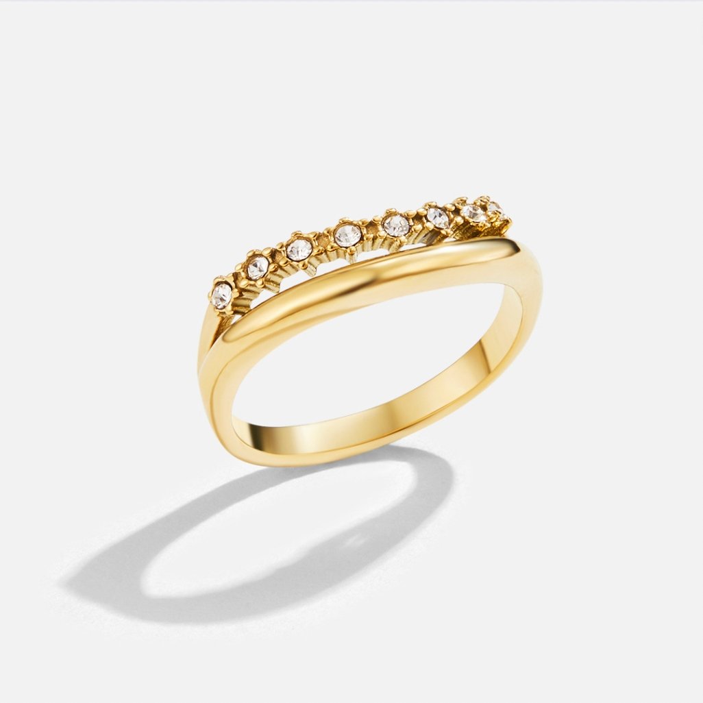 Marissa – Anillo en Capas Cristal Blanco