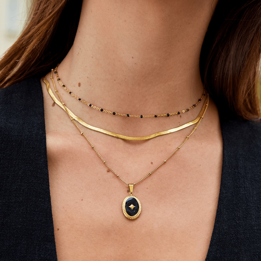 Sarya – Collar Cadena Serpiente Dorado