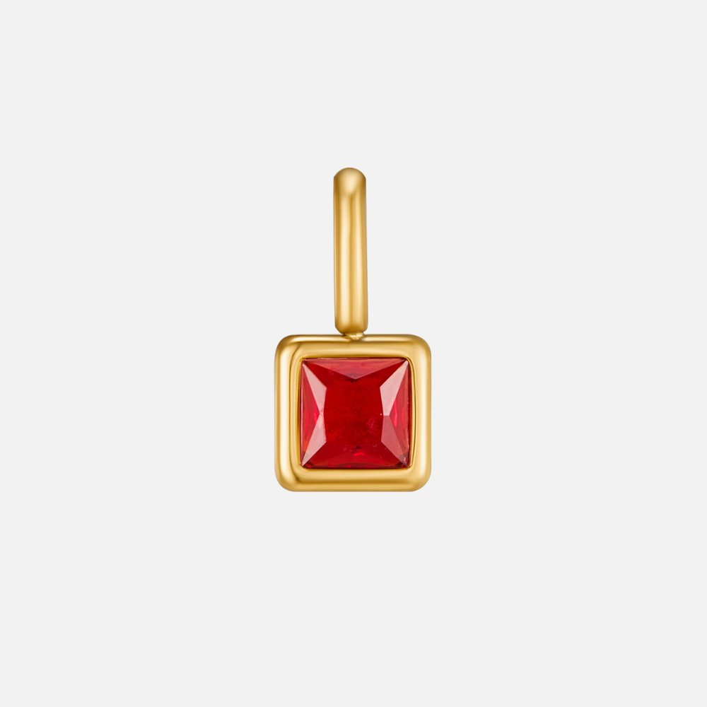 Cuadrado – Collar con Piedra Natal