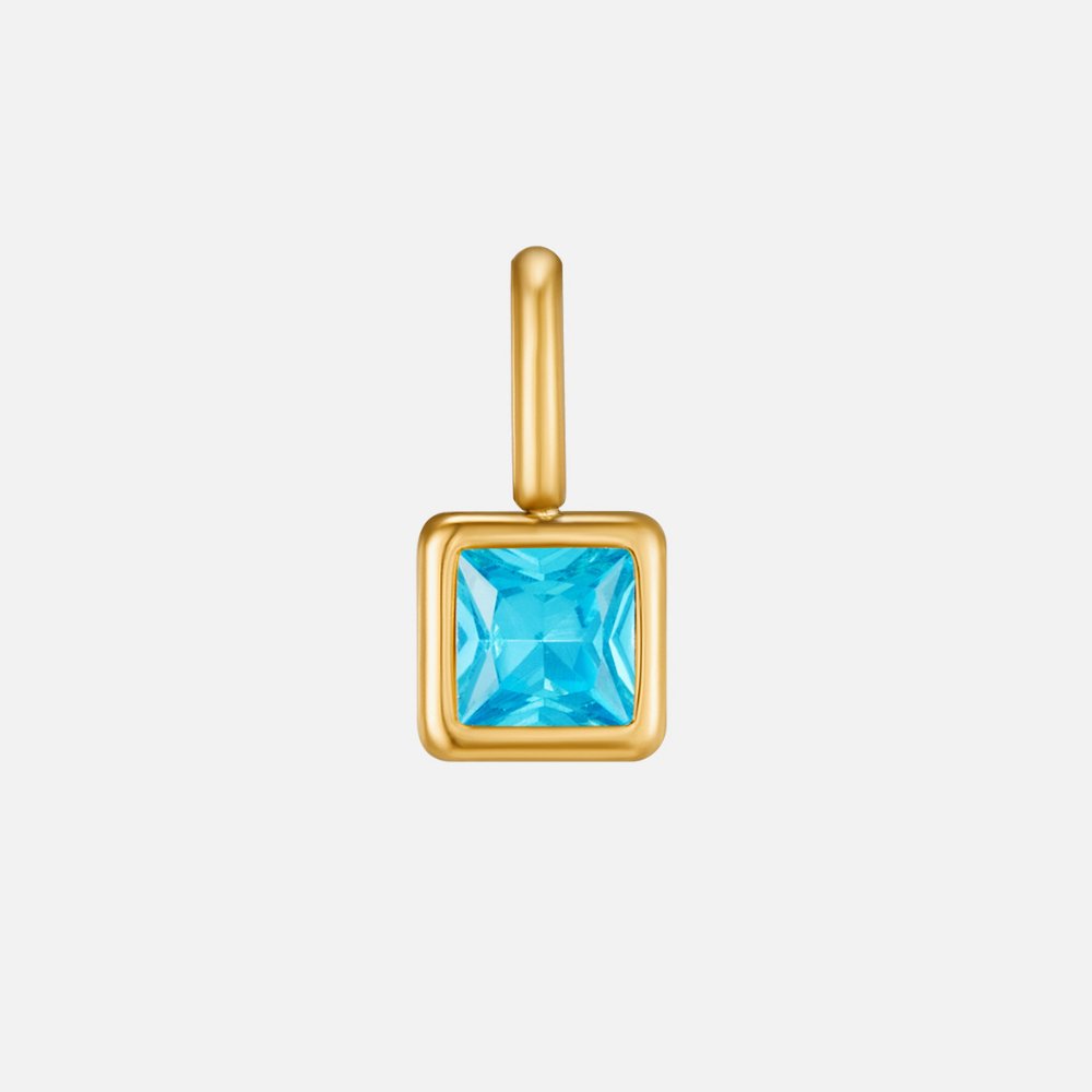 Cuadrado – Collar con Piedra Natal