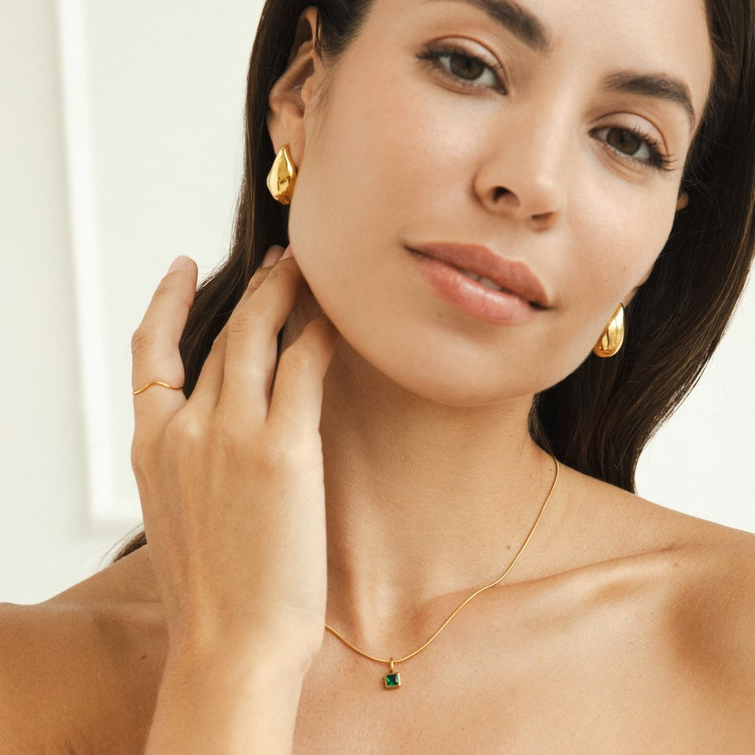 Cuadrado – Collar con Piedra Natal