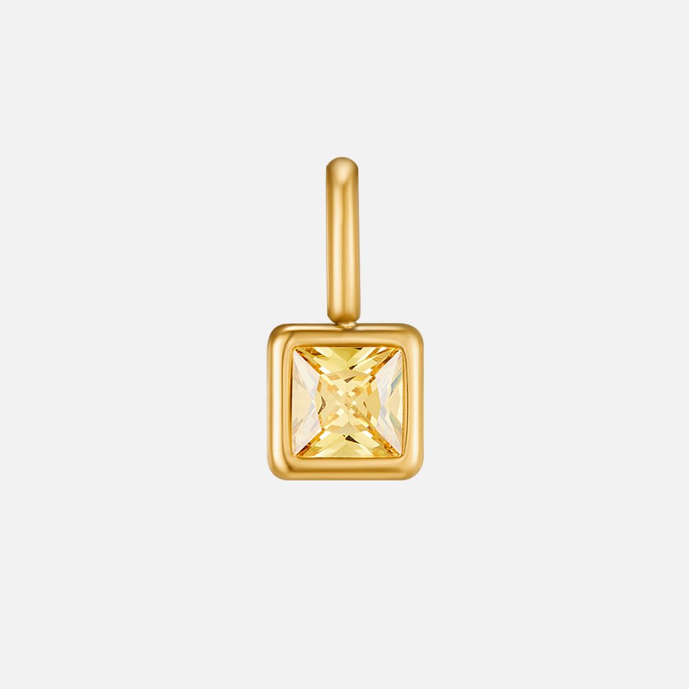 Cuadrado – Collar con Piedra Natal