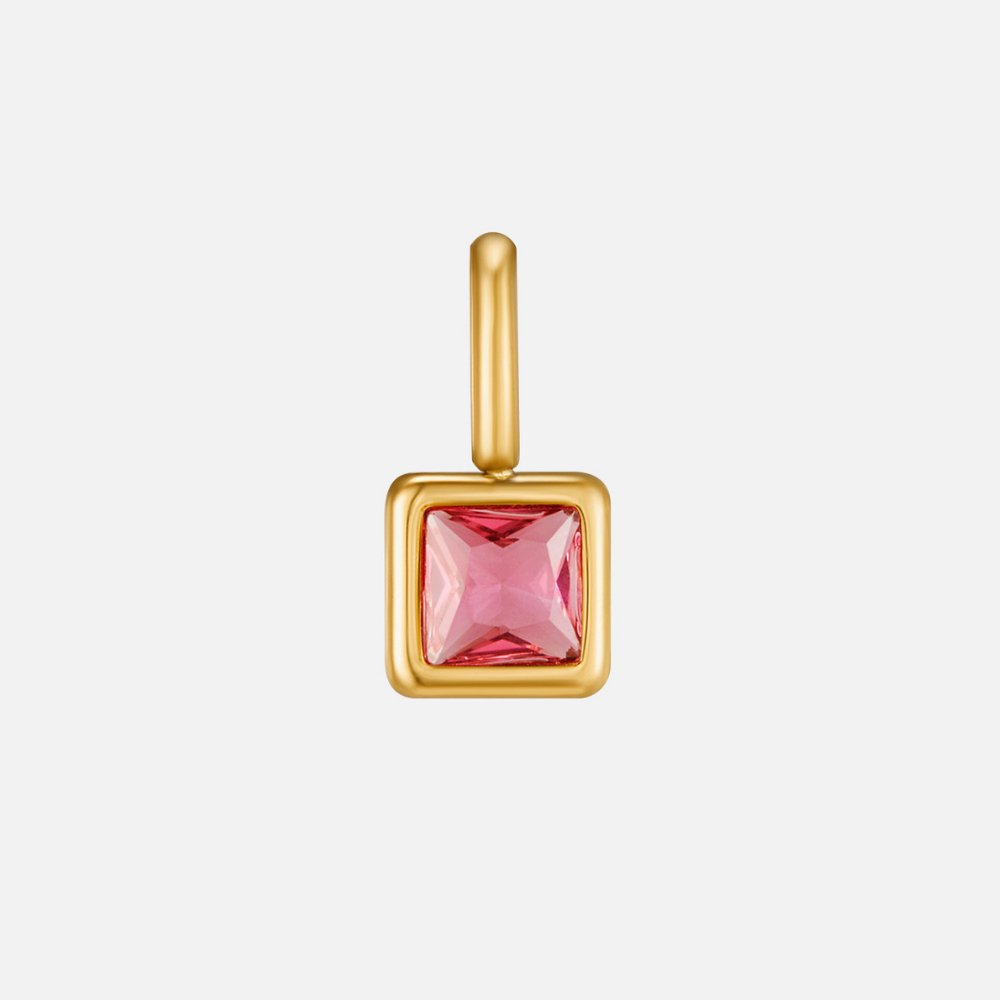 Cuadrado – Collar con Piedra Natal