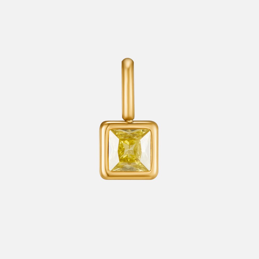 Cuadrado – Collar con Piedra Natal
