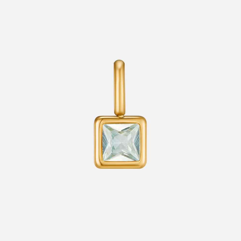 Cuadrado – Collar con Piedra Natal